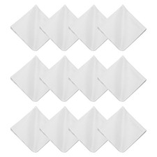12Pcs 8x8" Microfiber Cleaning Cloth for Glasses Screens Camera Lenses, Gray