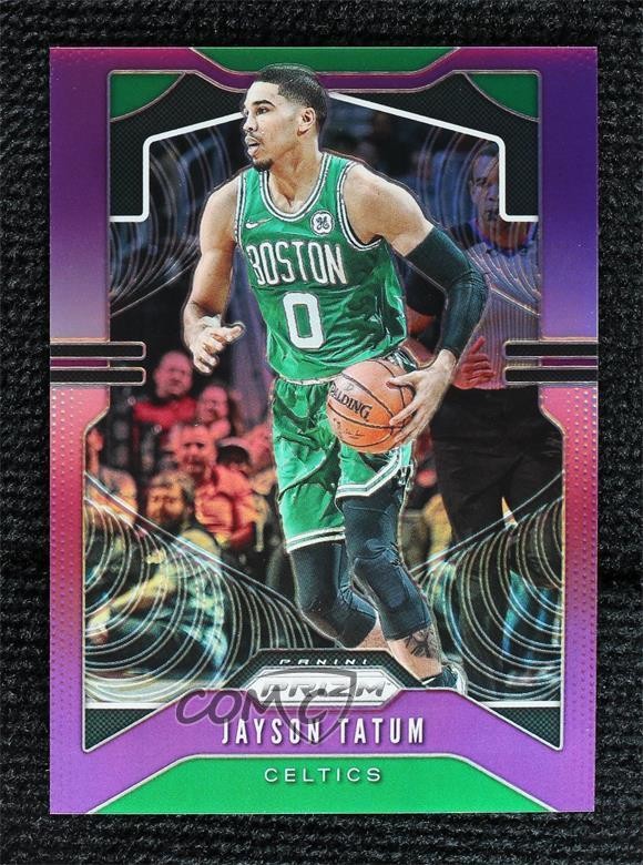 2019-20 Panini Prizm Purple Prizm 53/75 Jayson Tatum #39