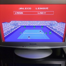 Moero!! Pro Tennis Famicom Cartridge Tested Used Japanese ver Jaleco Sports