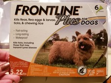 Frontline Plus Flea and Tick Treatment for Small Dogs 5-22 LBs 6 Doses