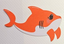 Little Orange Shark. Scrapbook, Card Making Paper Piecing