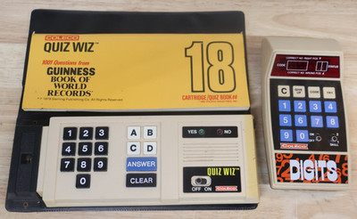 1979 & 1980 Coleco Quiz Wiz Whiz 1001 Computer Question & Digits Games - Works