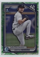 2024 Bowman Draft Chrome Lunar Glow Refractor Griffin Herring #BDC-173 1i72
