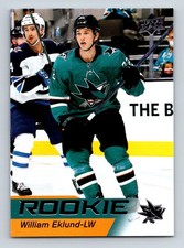 #24 William Eklund 2021-22 Upper Deck Star Rookie RC Sharks
