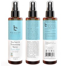 Beauty by Earth Sea Salt Spray for Textured Beach Waves Volume Hair