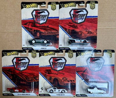#ad Hot Wheels 2026 Premium Car Culture Vintage Racing FPY86 961T Complete Set of 5 $49.99