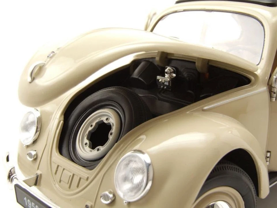 WELLY, VOLKSWAGEN Maggiolino classico 1950 Beige, 1/18,  WEL18040BEIGE - Immagine 4 di 4