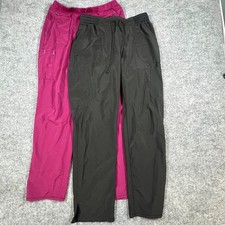 Lot Of 2 Scrubstar Cargo Scrub Pants Womens Medium Multicolor Stretch Medical