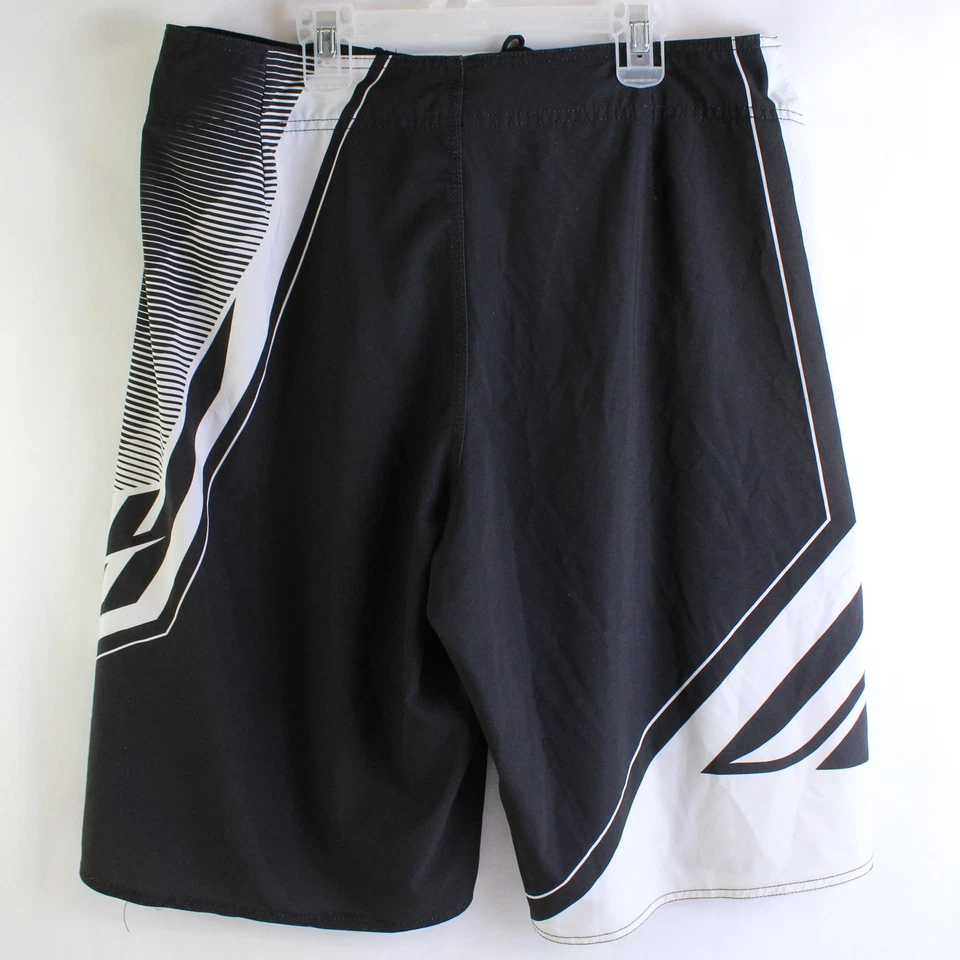 Fly Racing Men's Racing Gear 12 Inch Inseam Black & White Shorts Size 34 - Image 2 of 4