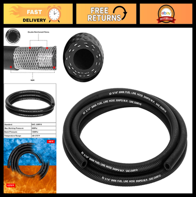 #ad #ad 5 16quot; High Pressure Fuel Line Hose 5FT SAE 30R10 300PSI Submersible for Auto E $49.99