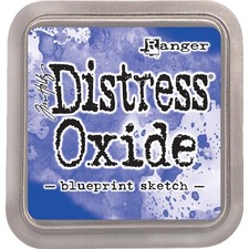 Tim Holtz Distress Oxide Ink Pad Blueprint Sketch Blue Ranger Stamping