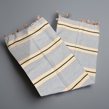 Molina Mexican Blanket 48 x74 Hand Woven Serape Style Throw Fringe Yoga