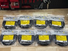 Startech Lot of 8 Cat6 Cable 25 Ft RJ-45 Male - RJ-45 Male N6PATCH20BK,