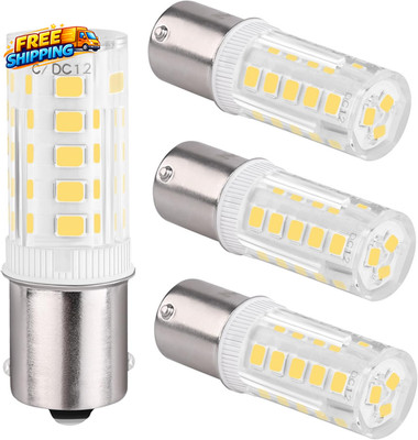 4PCS 1156 LED Bulb 12V 24V BA15S LED Bulbs Bayonet Single Contact Base
