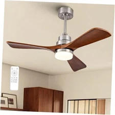42 Inch Ceiling Fan with Lights, Remote Control, 42 inch Brushed Nickel