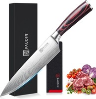 Kochmesser 20 Cm Edelstahl Pakkaholzgriff Ergonomisch Scharf Multifunktional
