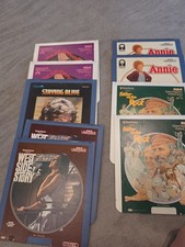Lot of 9 RCA Selectavision CED Video Discs Movies Annie Fiddler Movies Untested