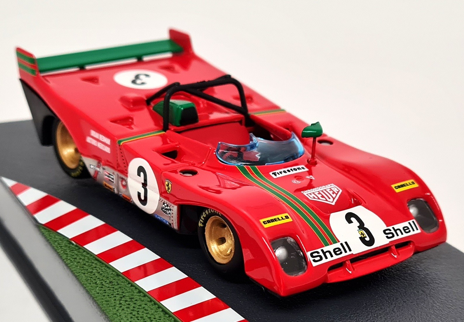 Altaya 1/43 Ferrari 312P 1000Km Spa Francorchamps 1972 Diecast Model Race Car