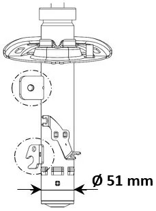 Amortisseur KYB 3348012 confort de suspension pour trajets en famille