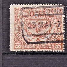 TIMBRE 1920-21 BELGIQUE COLIS POSTAUX N° 105 SUPERBE CACHET-OBL. TB-VSCAN R/V-
