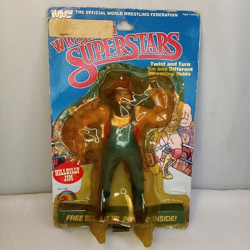 Vintage WWF Hillbilly Jim 8 Wrestling Superstars F...