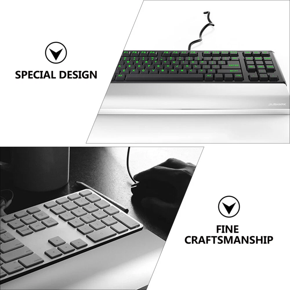 Aluminum Alloy Mechanical Keyboard Wrist Rest in Silver