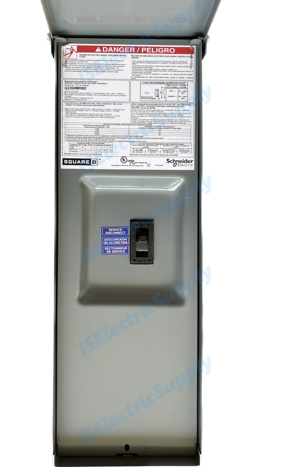 400 / 320 Amp Meter Base / Socket Bundled w/ 2 200A Main Breakers ...