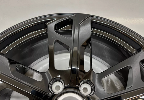 GENUINE PORSCHE TAYCAN 9.5 X 21'' CROSS TURISMO GLOSS BLACK FRONT ALLOY WHEEL - Picture 9 of 14