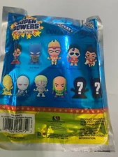 DC Comics Super Powers Superhero Figural 3D Keyring Keychain Blind Bag**IN STOCK