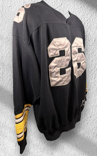 Rare Vintage Rod Woodson #26 Pittsburgh Steelers Starter Black Sweatshirt Sz XL - Picture 3 of 11