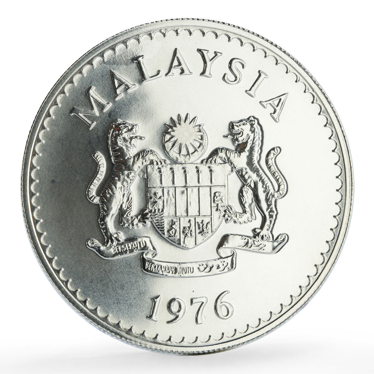 マレーシア　1976年　25 リンギット 大型記念銀貨 注文品 1976年 マレーシア銀貨 25リンギット＋1980年 メキシコ