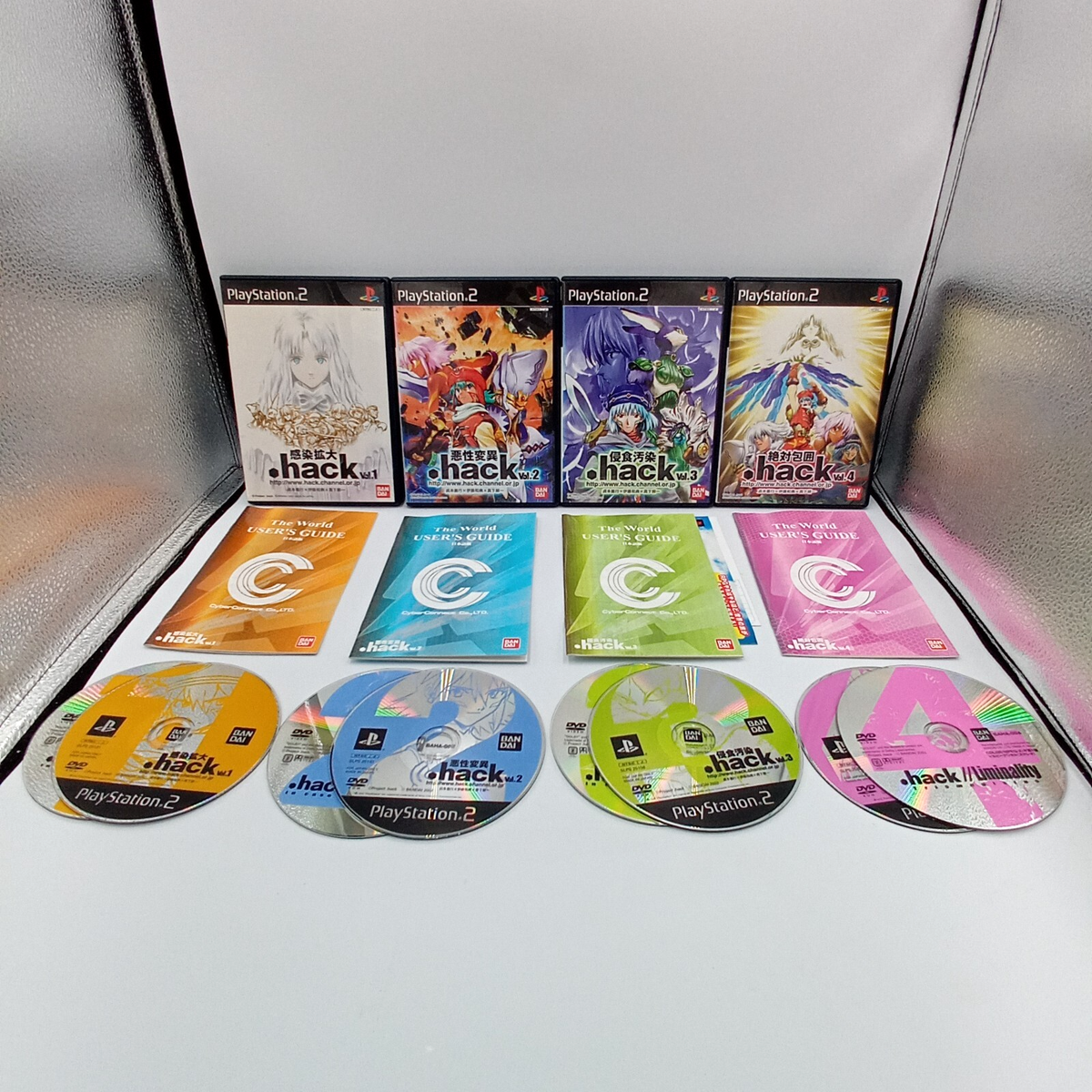 PlayStation2 - 新品未開封 PS2 .hack Vol.1 Vol.2 Vol.3 Vol.4 hack Vol 1 2 3 4 Set Lot of 4 PS2 PlayStation 2 Japanese CIB
