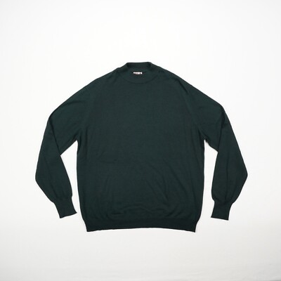 RODIER MONSIEUR Herren Pullover Gr. M / L, dunkelgrün hochgeschlossener Kragen