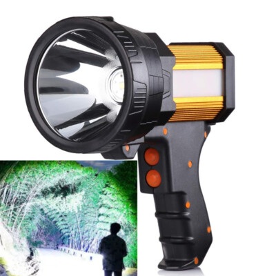 High Powered 1000000LM LED Flashlight Super Bright Torch Rechargeable Spotlight