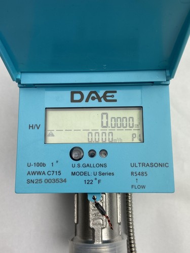 DAE U-100bm 1" Non-Lead Stainless Ultrasonic Flow Meter, RS485, IP68, Cu Meter - Picture 4 of 8