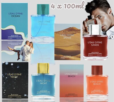x 100ml Men’s perfume Eau De Toilette Spray Gift Pack Men’s Fragrance Set  UK