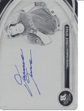 2013 Bowman Platinum Prospect Autographs Printing Plates Black #DD David Dahl