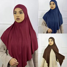 Islamic Women Muslim Hijab Scarf Turban Bonnet Head Cover Shawls Muslim Headwrap