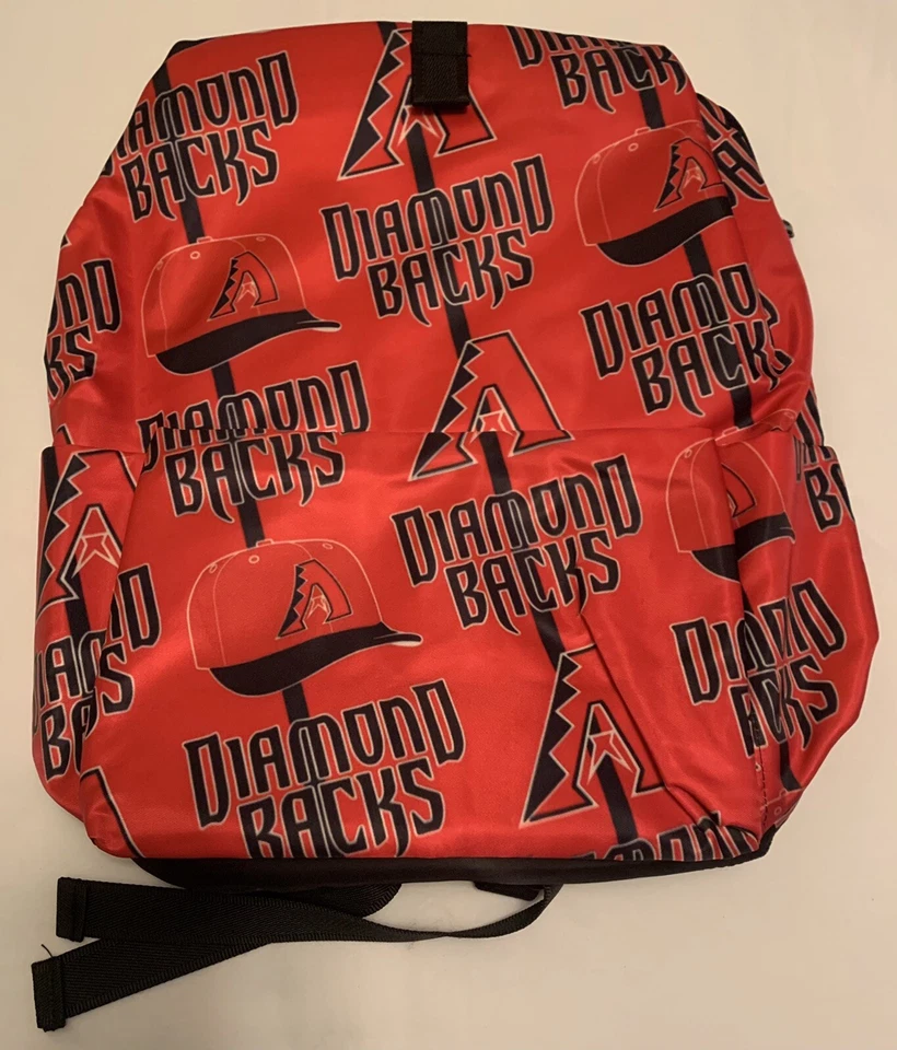 Arizona Diamondbacks Backpack Bookbag Baseball Men Women Boys Red/Black New - Image 3 of 4