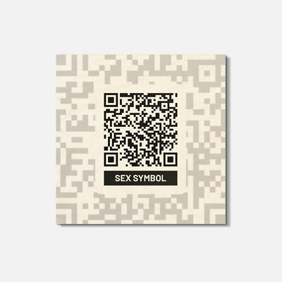 Sex Symbol QR Code 4'' X 4'' Square Wooden Coaster | eBay