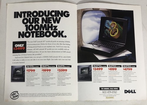 1995 Dell Latitude XP Notebook Computers Vintage Print Ad Advertisement ...