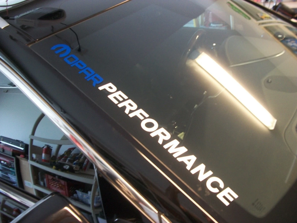 FITS Blue White MOPAR PERFORMANCE Windshield Decal RAM Dodge Charger Challenger