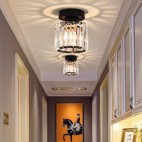 Crystal Ceiling Lights Bedroom Chandelier Lobby Pendant Light Hotel Kitchen Lamp - Picture 7 of 8