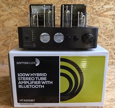 Dayton Audio Hta100bt 100 Watt Vacuum Tube Hybrid Stereo Amplifier W/bluetooth
