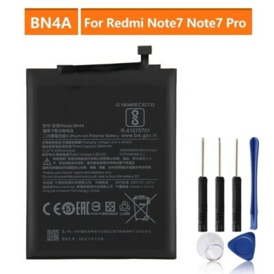 Replacement Battery For Xiaomi Redmi Note7/7 Pro M1901F7C BN4A 4000 mAh + Tools