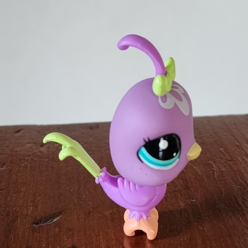 Juego de pasadores y arcos de salón Littlest Pet Shop # 2639 púrpura codorniz verde - Imagen 2 de 4