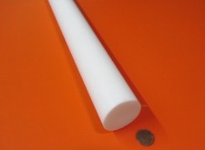 Teflon PTFE Virgin White Rod 1 5/8" (1.625) Diameter x 48" Long, 1 Unit Extruded