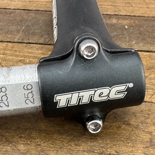 Vintage Titec Stem 1 1/8 in Threadless 25.4 mm 130 mm Black 90s MTB Alloy - Picture 8 of 10