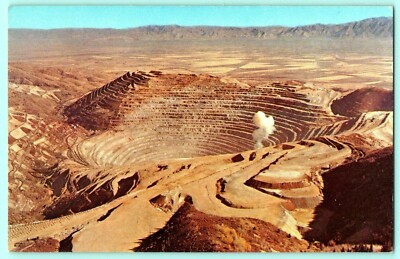 VTG Postcard~ Kennecott's Bingham Copper Mine~ Bingham Canyon, Utah