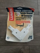 Lumin Track Lighting Outside 90 Degree Connector Lumin / Crest White 10-148